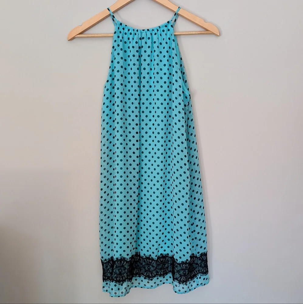 Enfocus Petite Polka Dot Sleeveless Dress - Picture 5 of 5